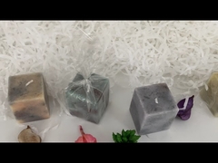 अरोमा होम 4 ऑउंस जार ढक्कन वाली मोमबत्ती के साथ सुगंधित सिरेमिक सोया मोमबत्ती