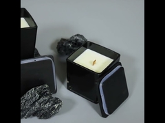 हस्तनिर्मित स्तंभ सोया सुगंधित मोमबत्ती नारियल नींबू स्वाद