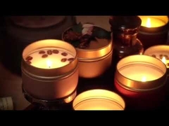 सूखे फूलों की सुगंध टिन सुगंधित मोमबत्ती हस्तनिर्मित विवाह उपहार