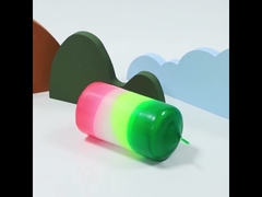 घर की सजावट के लिए लेमन वर्बेना पिलर रेनबो कैंडल