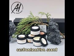 कॉफी बीन के साथ ODM 6 ऑउंस टिन कंटेनर मोमबत्ती लाल हरा गोल