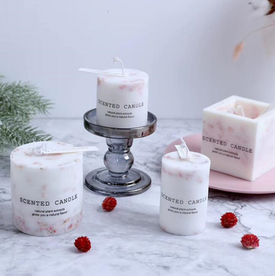 AROMA HOME लक्ज़री वेडिंग गिफ्ट ट्रैवल सेंटेड पिलर कैंडल कस्टम लोगो