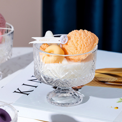 घर की सजावट के लिए AROMA HOME Unique Ice Cream सुगंधित मोमबत्ती हस्तनिर्मित ग्लास सोया मोम मोमबत्तियाँ क्रिसमस उपहार