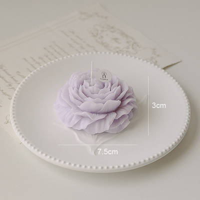 AROMA HOME फ्लावर शेप Peony कार्विंग सोया वैक्स कैंडल अरोमाथेरेपी सुगंधित हैंडमेड