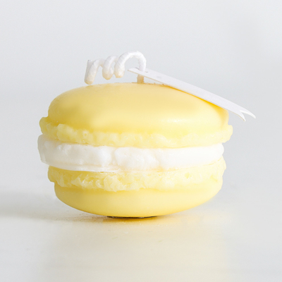 नाज़ुक रंगों के साथ सुरक्षित अद्वितीय Macaron हस्तनिर्मित सुगंधित मोमबत्तियाँ