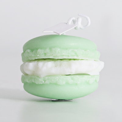 नाज़ुक रंगों के साथ सुरक्षित अद्वितीय Macaron हस्तनिर्मित सुगंधित मोमबत्तियाँ