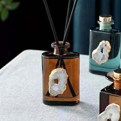 AROMA HOME एम्बर क्रिस्टल एसेंशियल ऑयल रीड डिफ्यूज़र बेडरूम के लिए 180ml सेट करता है