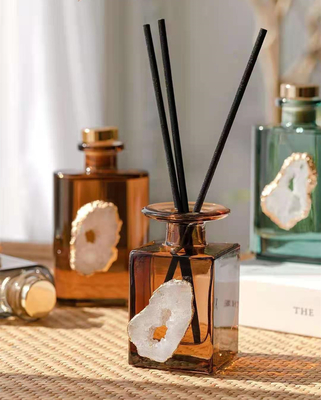 AROMA HOME एम्बर क्रिस्टल एसेंशियल ऑयल रीड डिफ्यूज़र बेडरूम के लिए 180ml सेट करता है