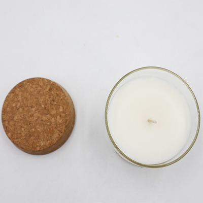 कॉर्क ढक्कन के साथ 8oz पेपरमिंट नीलगिरी प्राकृतिक मोम सुगंधित मोमबत्तियां