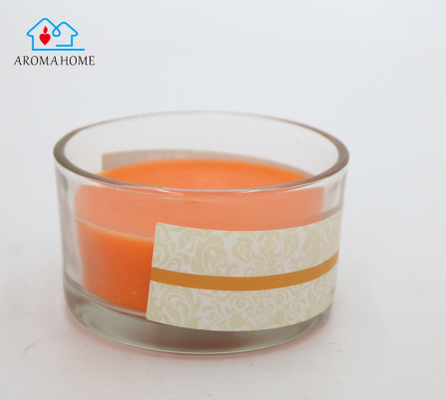 छुट्टियों के जन्मदिन की पार्टी के लिए पुन: प्रयोज्य साफ़ ग्लास 3 ऑउंस सुगंधित मोमबत्तियां