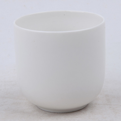 सोने के लिए 7oz सादा सफेद सुगंधित प्राकृतिक सिरेमिक सोया मोमबत्ती पॉट