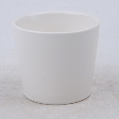 सोने के लिए 7oz सादा सफेद सुगंधित प्राकृतिक सिरेमिक सोया मोमबत्ती पॉट